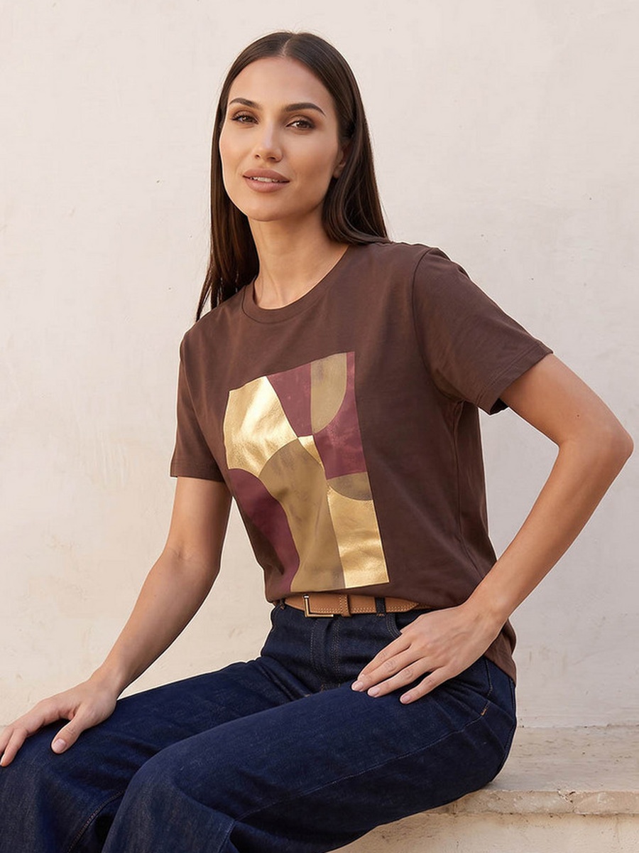 Cotton T-Shirt with Graphic Print