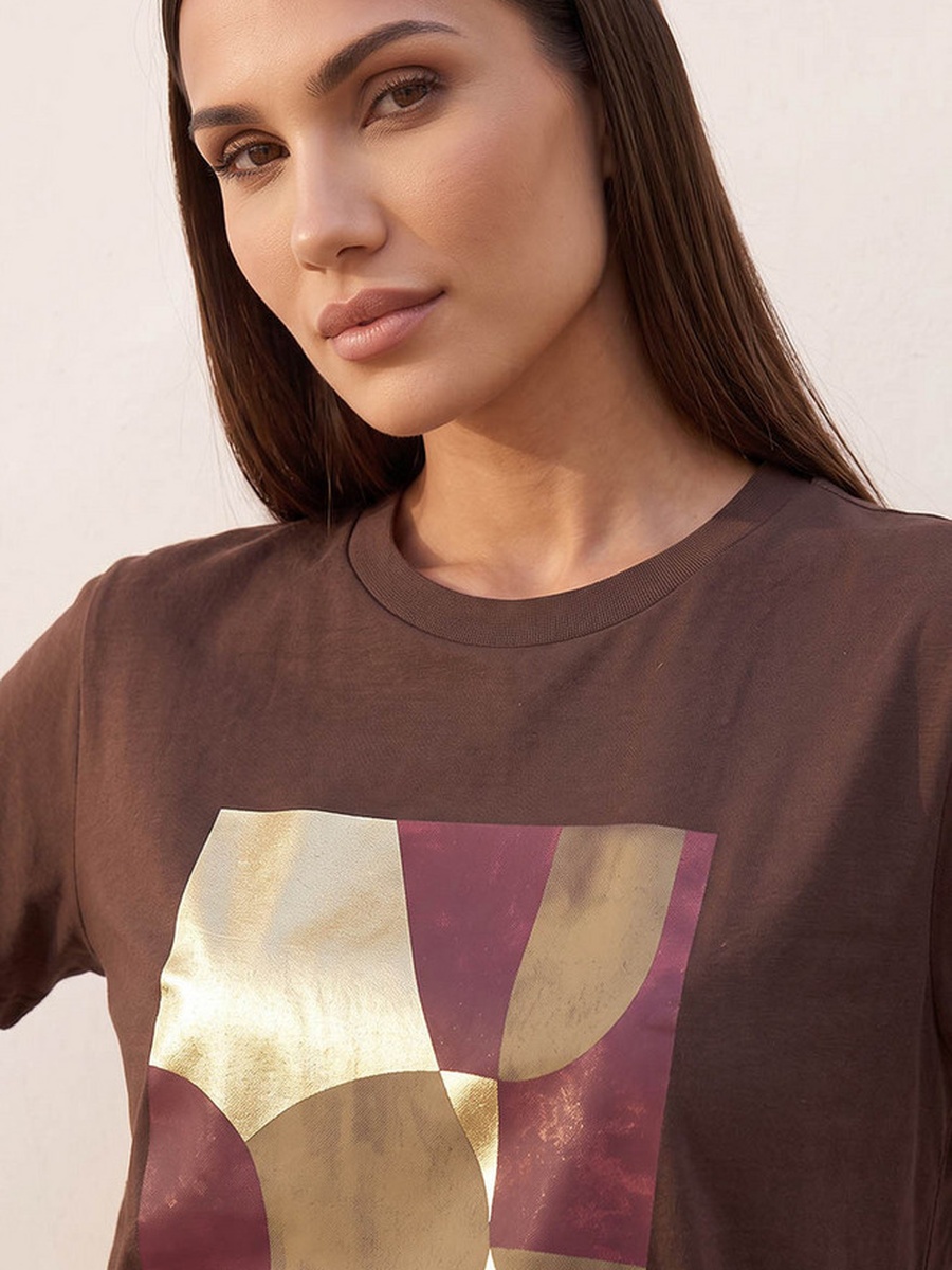 Cotton T-Shirt with Graphic Print