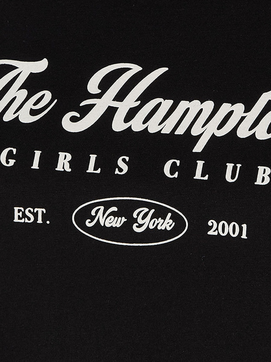 Cotton T-Shirt with Hamptons Print