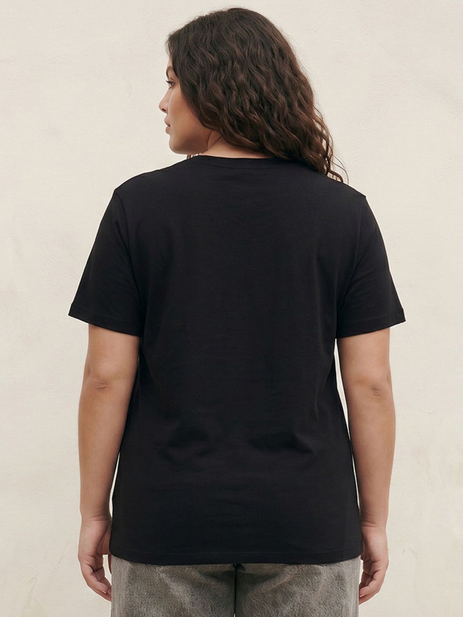 Cotton T-Shirt with Hamptons Print