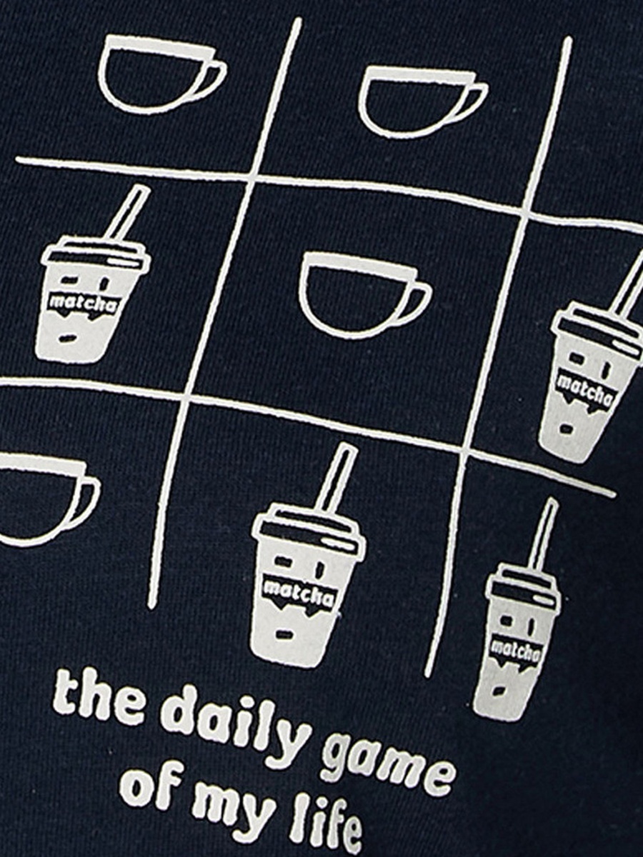 Cotton T-Shirt with Sketch Art Print