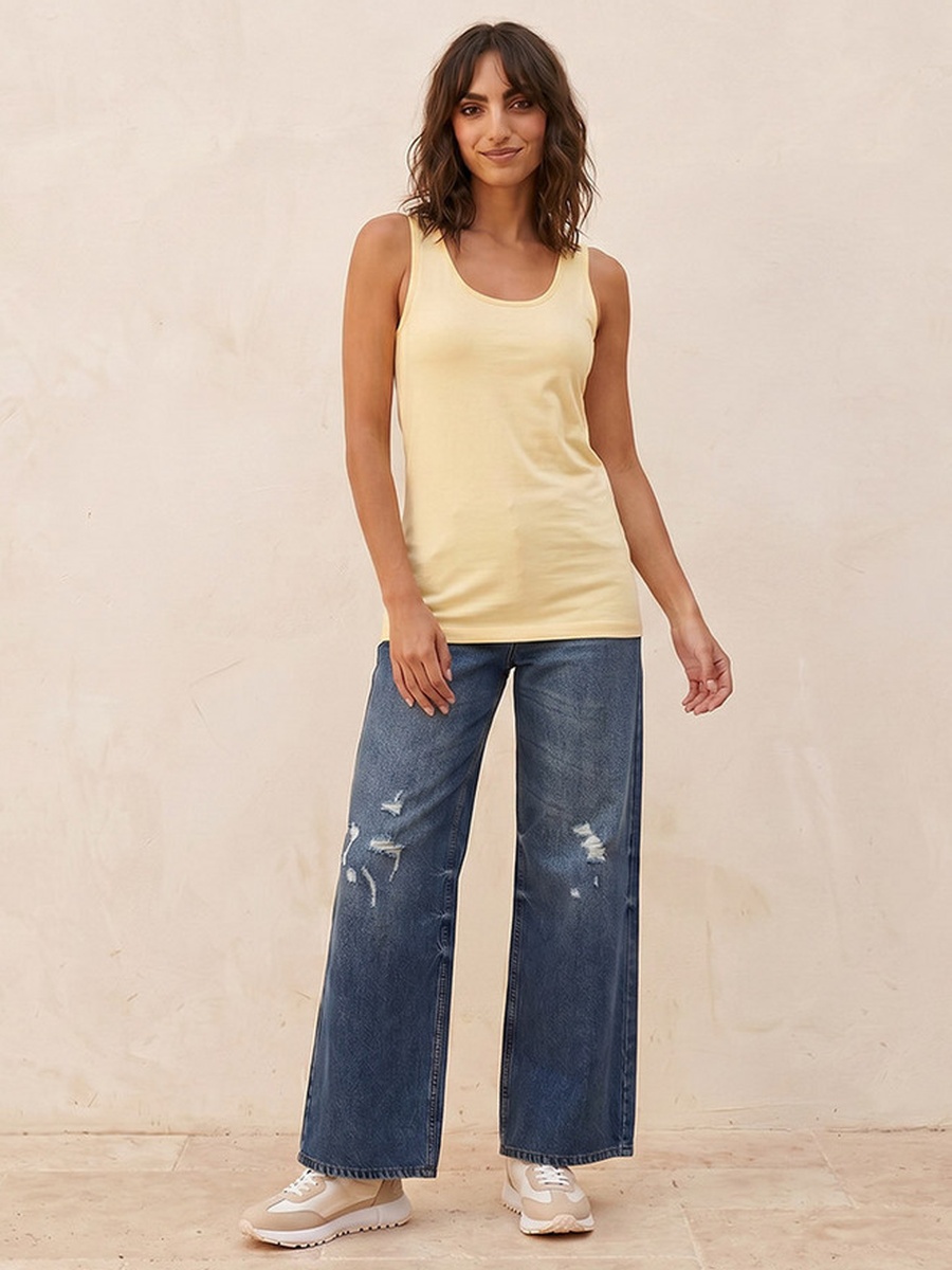 Tank Top with Scoop Neck