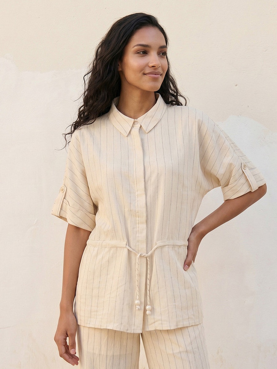 Utility Shirt with Stripes