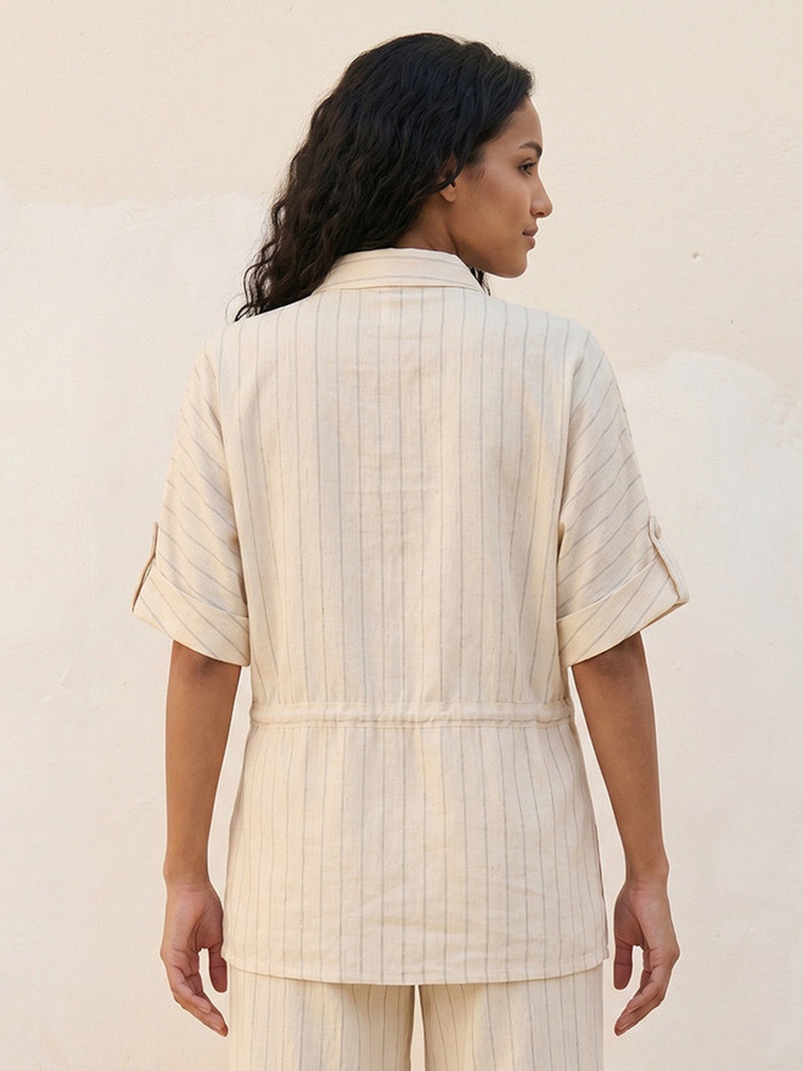Utility Shirt with Stripes