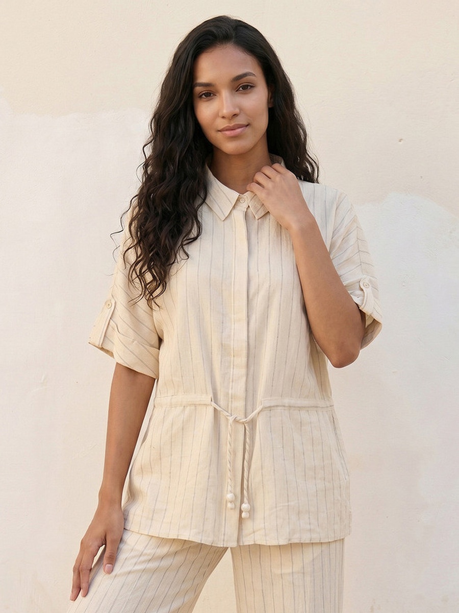 Utility Shirt with Stripes