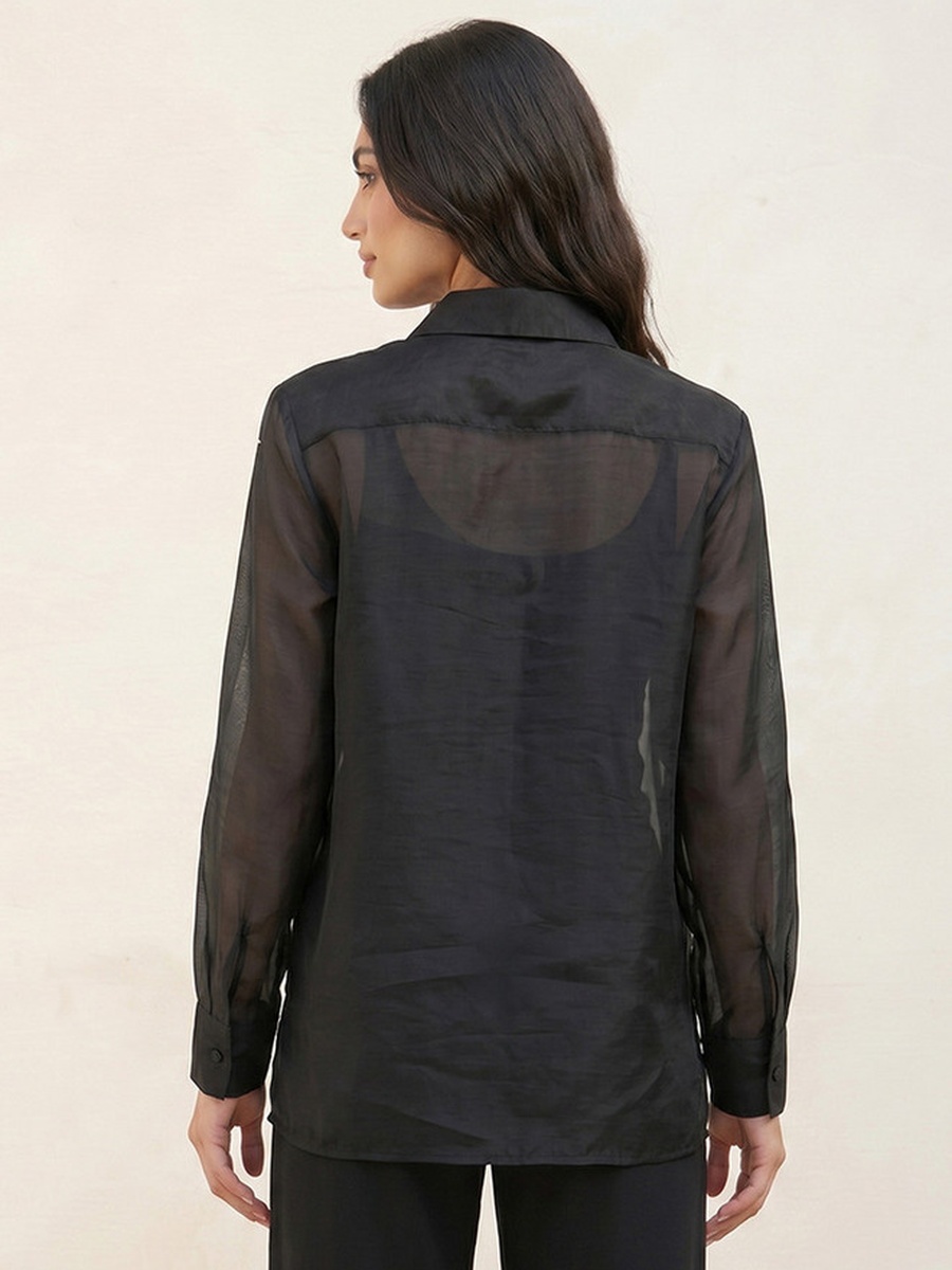 Shirt with Rhinestone Embellishments