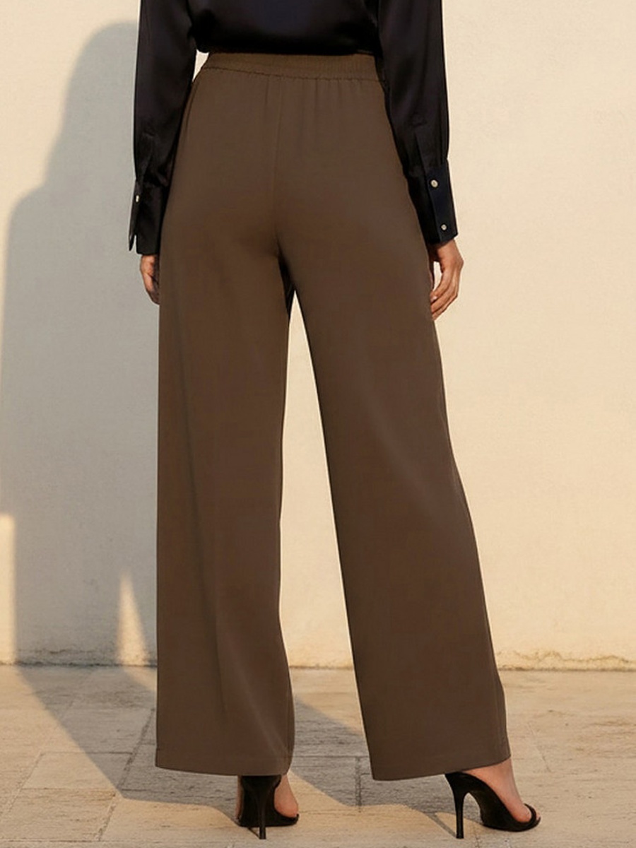 Straight Fit Crease Design Pants