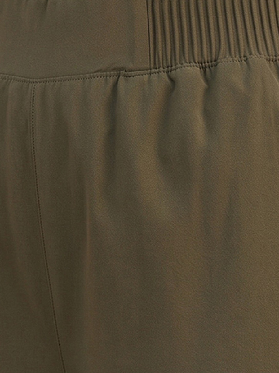 بنطال رياضي مطاطي بأرجل واسعة وملمس ناعم