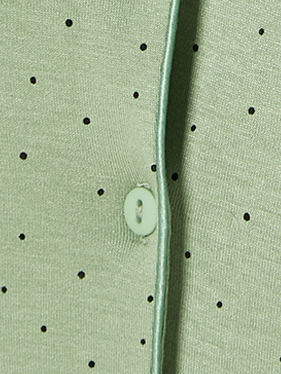 Viscose Pyjama Set with Button-Down Shirt and Trousers