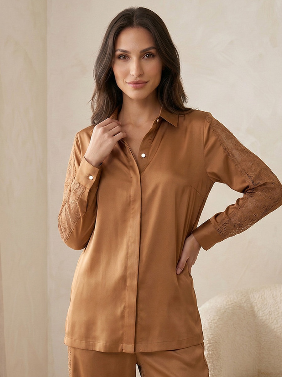 Pyjama Set with Shirt and Trousers