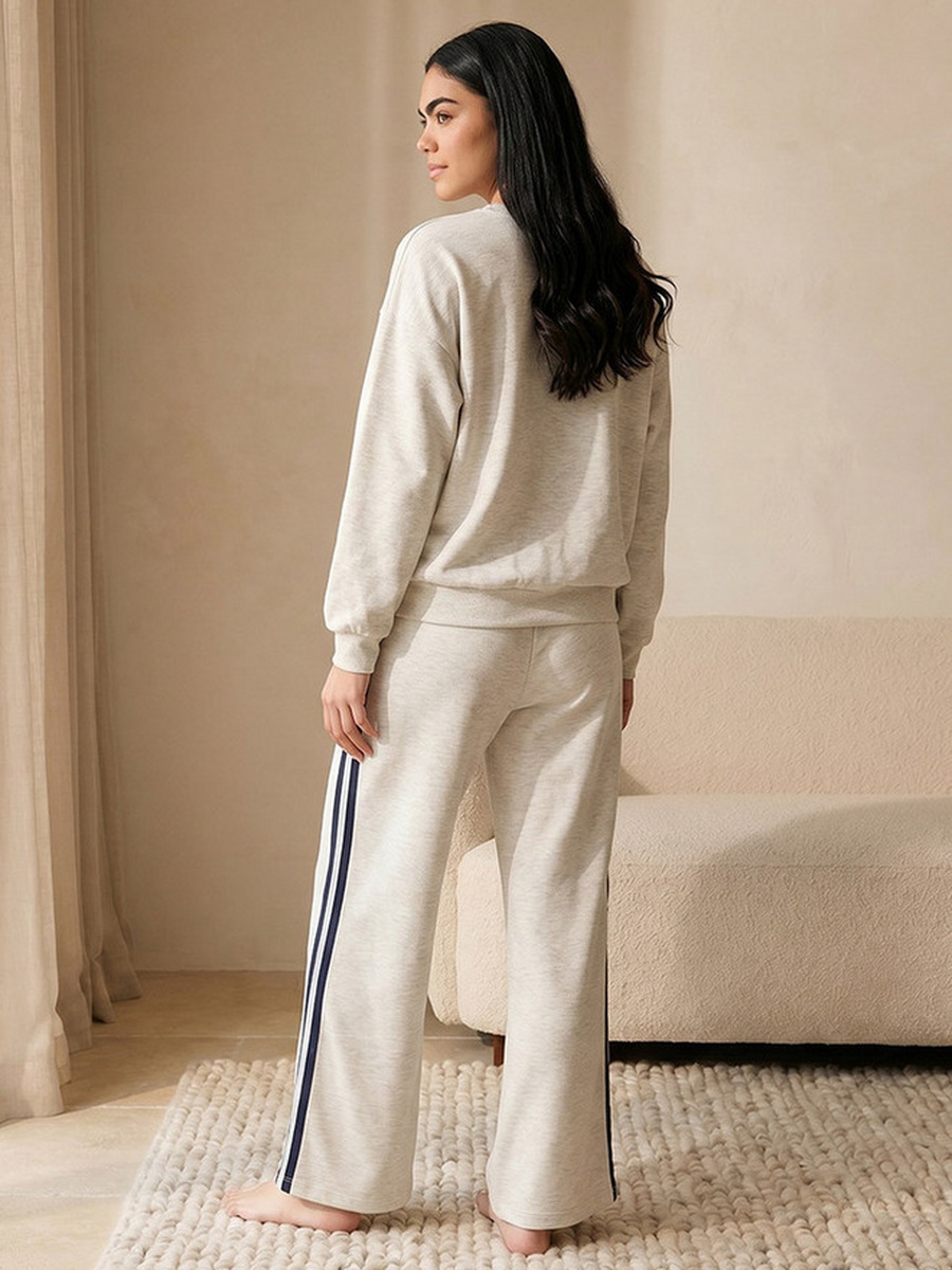 Viscose Pyjama Set with Sweatshirt and Pants