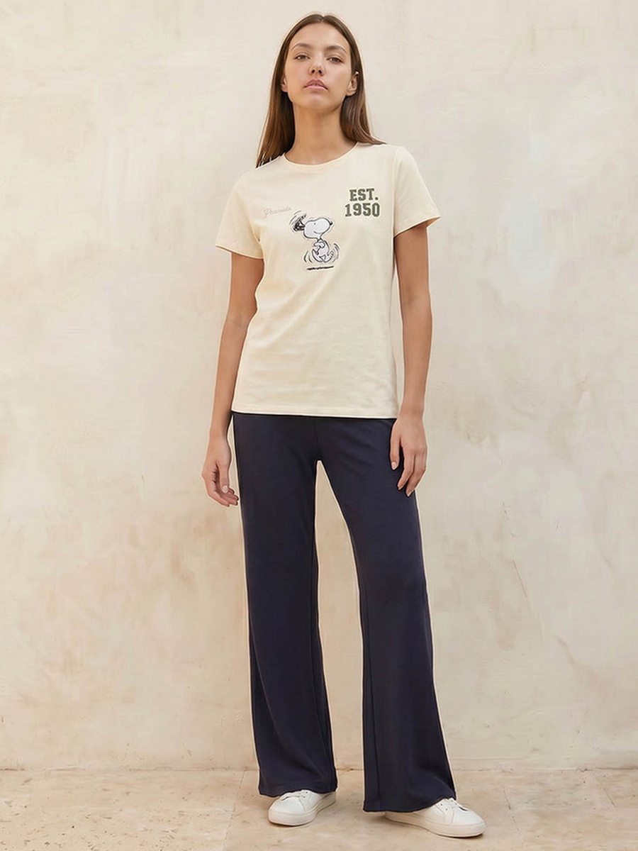 Mid-Rise Leggings with Flared Hem