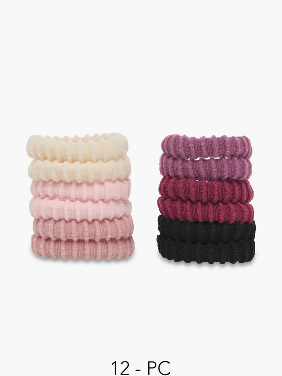 Pack of 12 Elastic Hair Ties