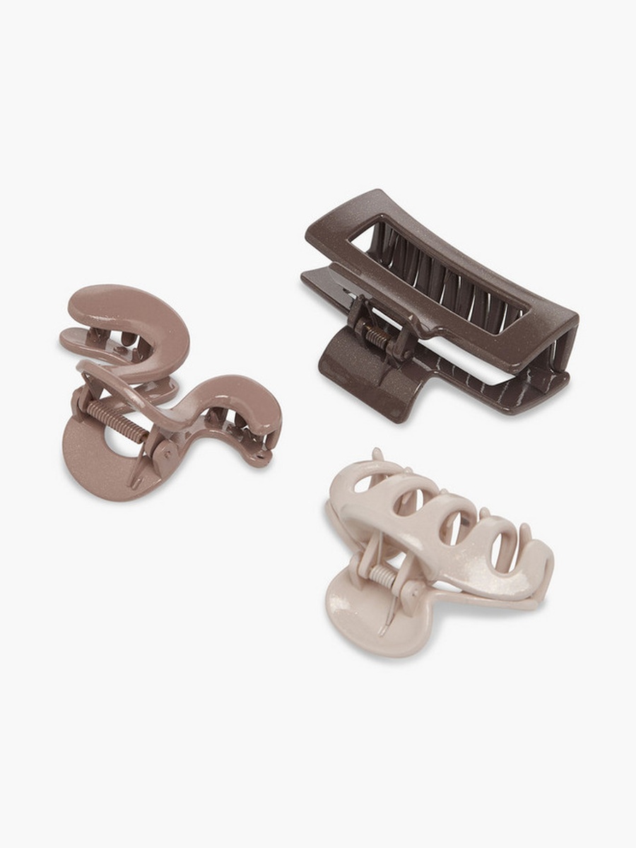 طقم مشابك شعر من 3 قطع