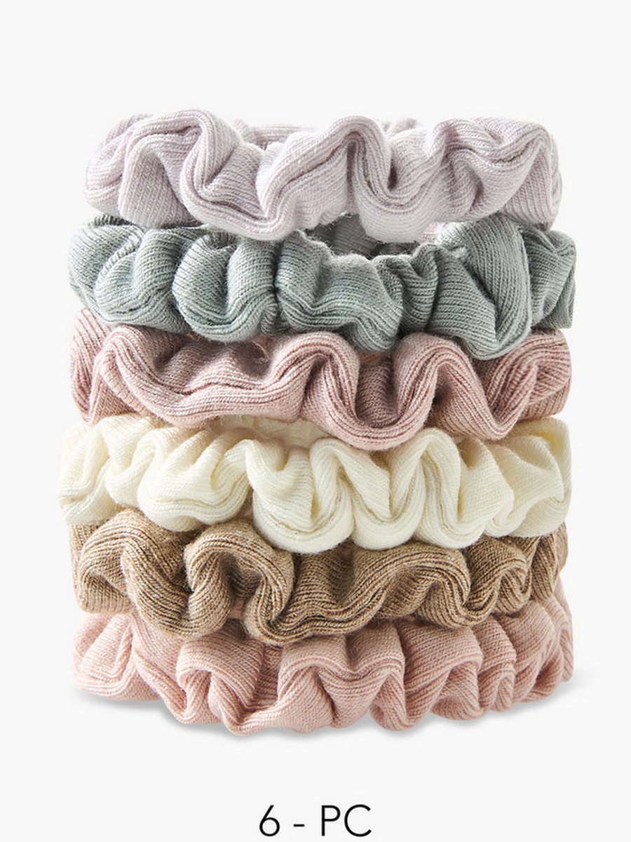 Pack of 6 Hair Scrunchie