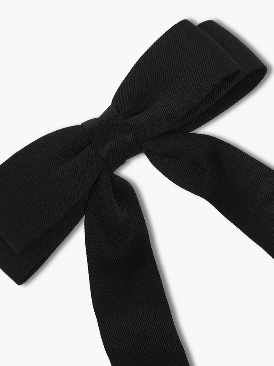 Bow Barrette Hair Clip with Textured Design