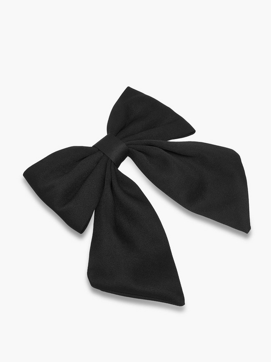 Barrette Hair Clip with Bow Accent