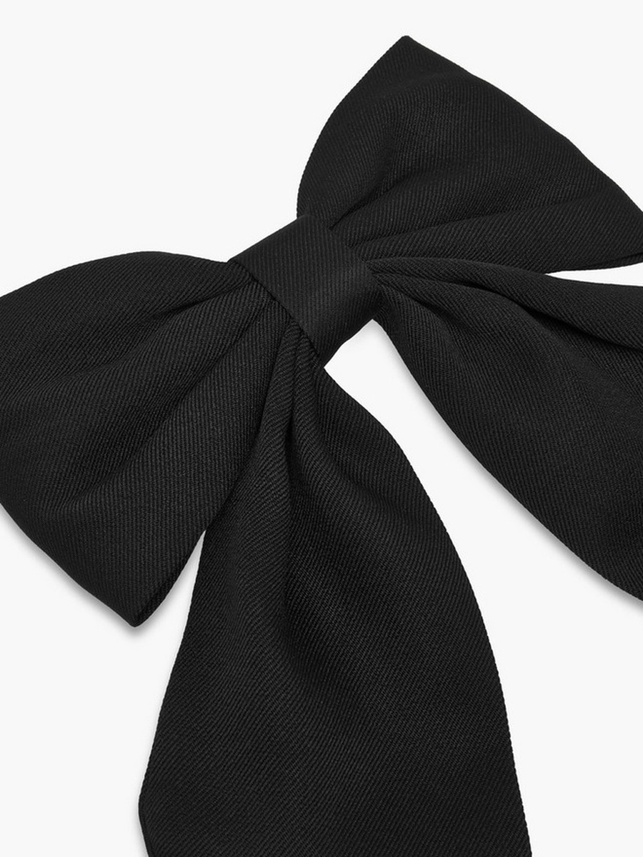 Barrette Hair Clip with Bow Accent