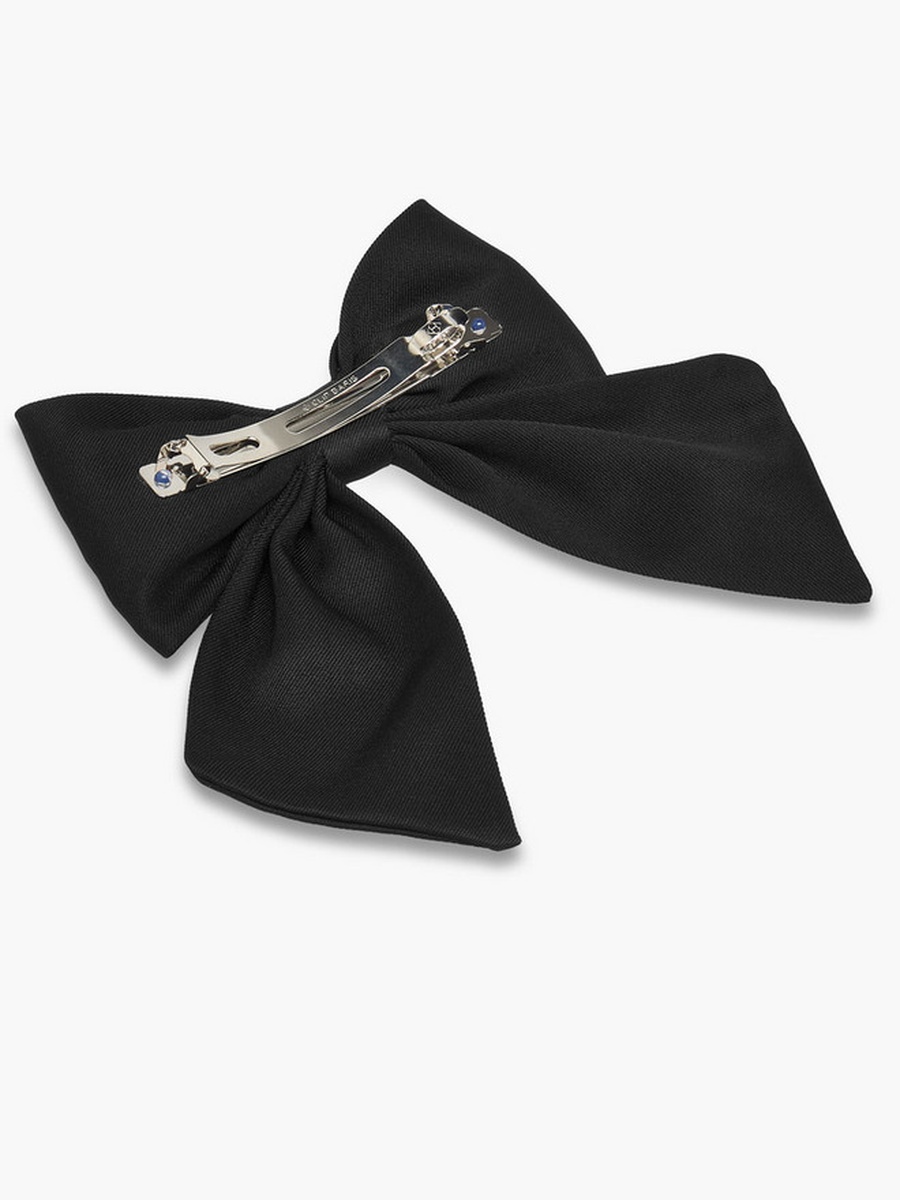 Barrette Hair Clip with Bow Accent