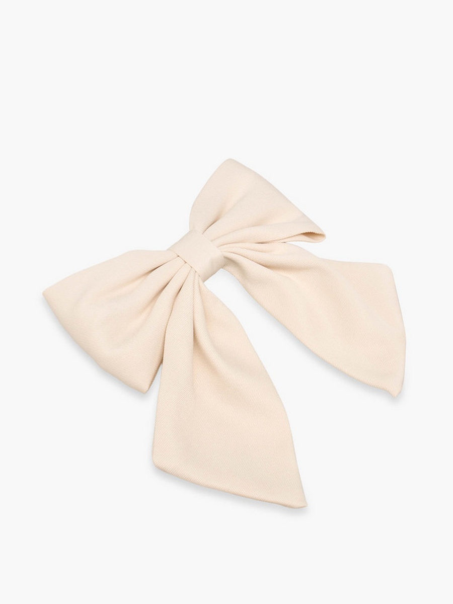 Barrette Hair Clip with Bow Accent