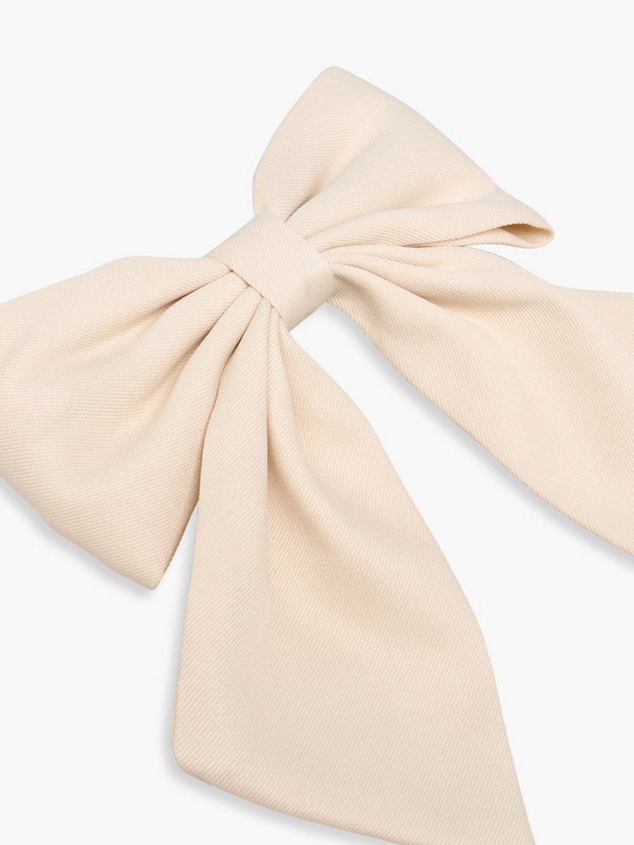 Barrette Hair Clip with Bow Accent