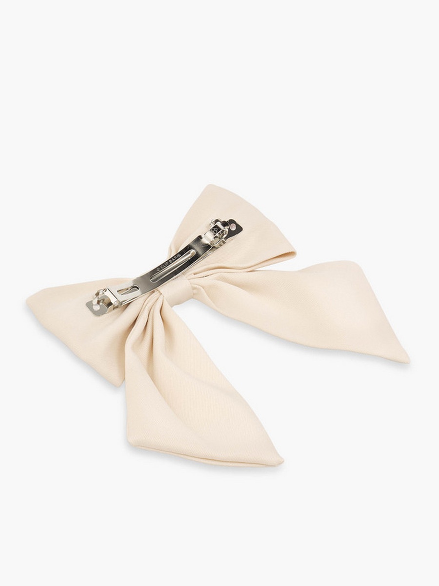 Barrette Hair Clip with Bow Accent