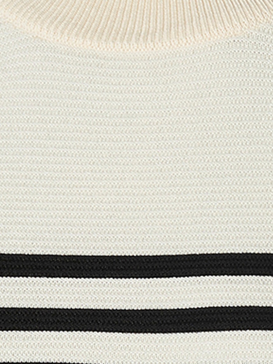 Ottoman Striped Crew Neck Sweater