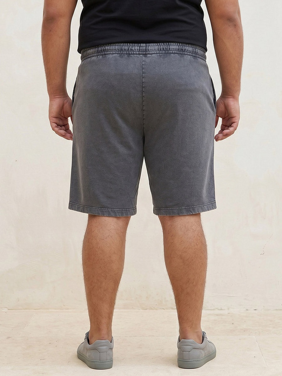 Plus Regular Fit Shorts Cotton