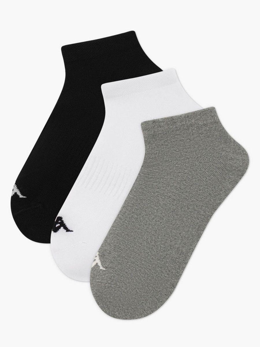 Men Half Terry Ankle Length Socks - Set of 3