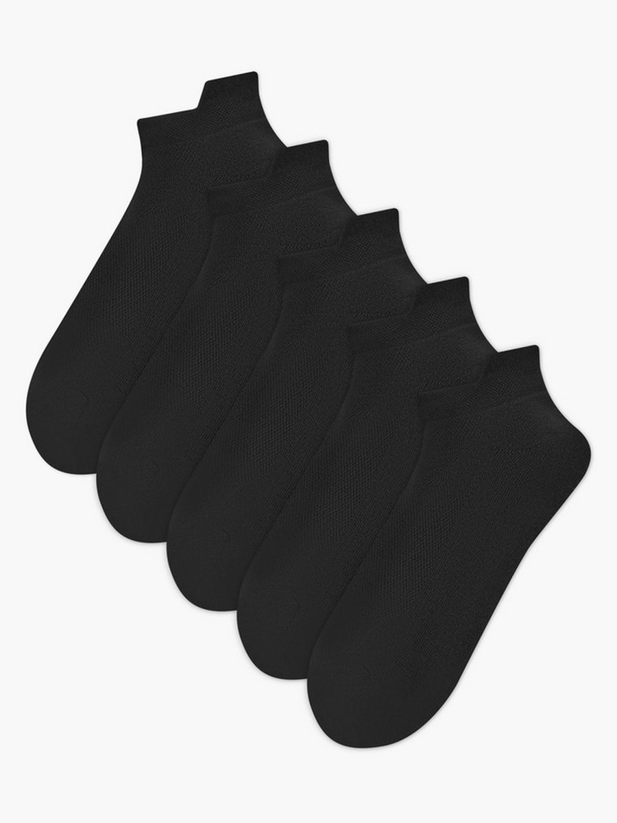Men Half Terry Ankle Length Socks - Set of 5