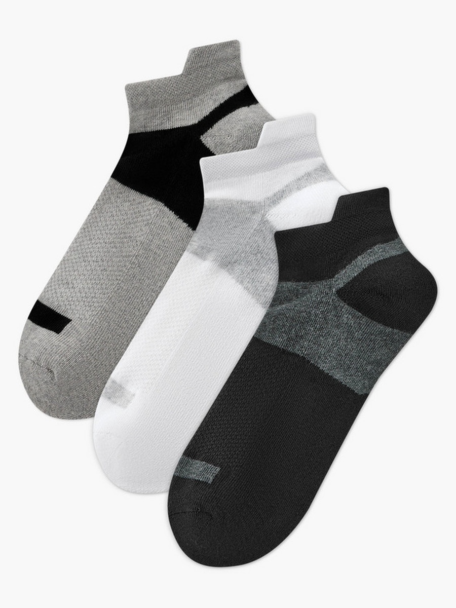 Men Half Terry Ankle Length Socks - Set of 3