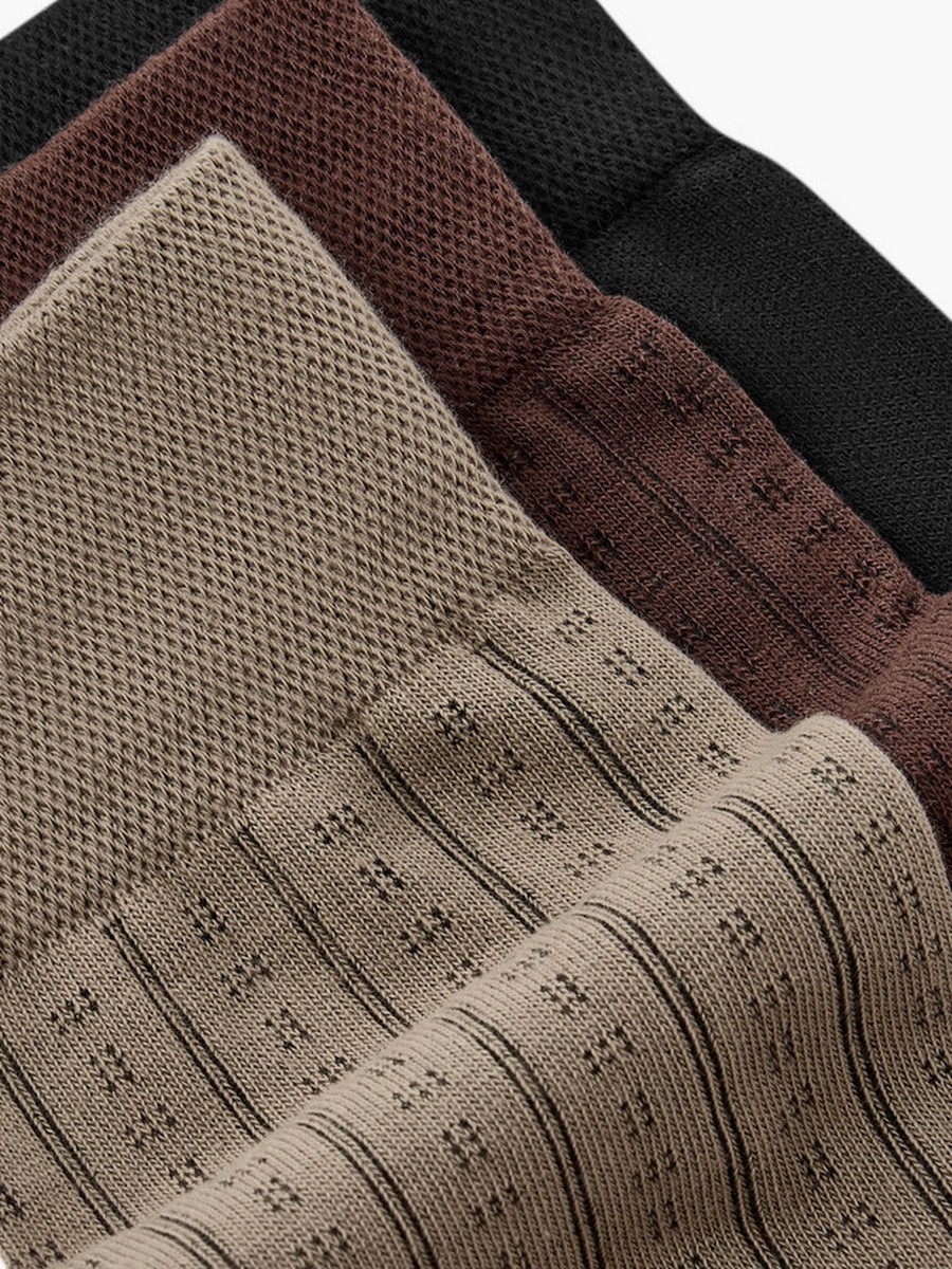 Men Bamboo Formal Socks - Set of 3