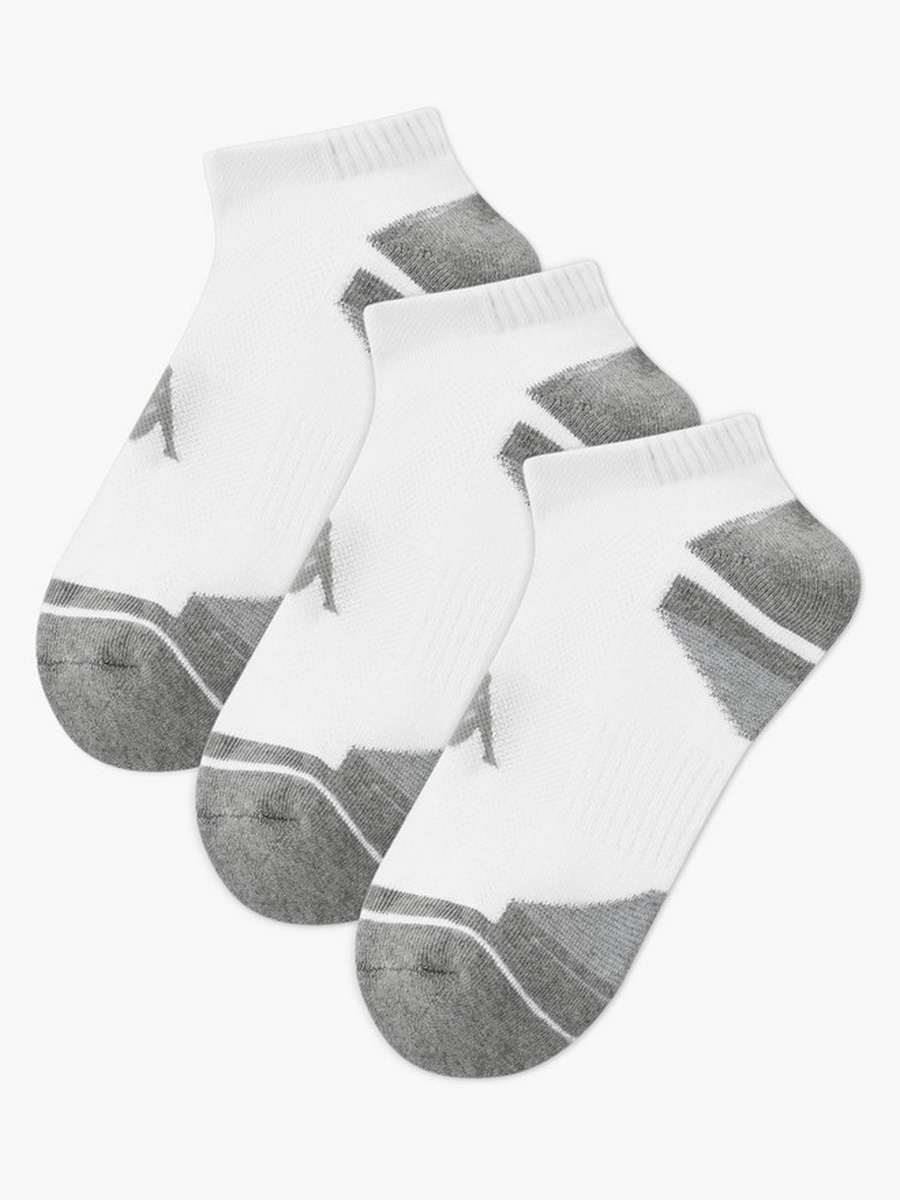 Men Half Terry Ankle Length Socks - Set of 3