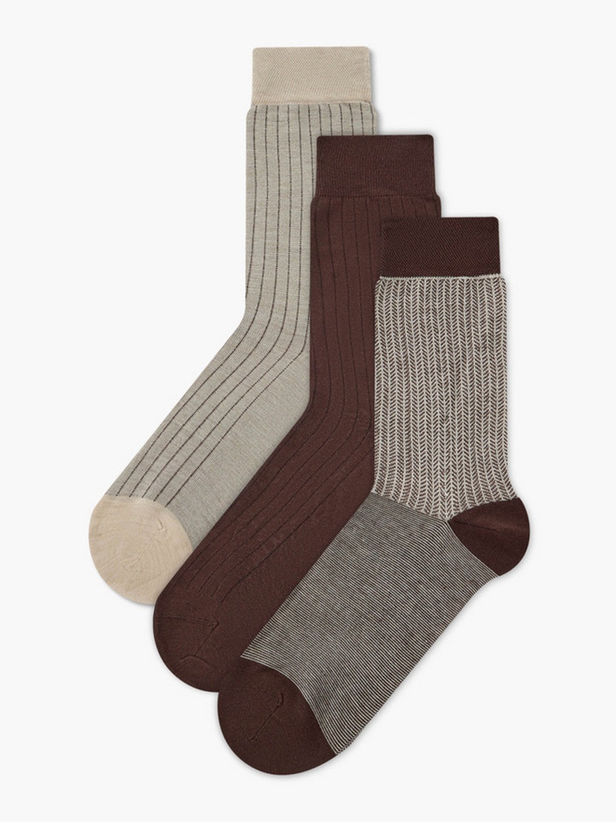 Men Bamboo Formal Socks - Set of 3