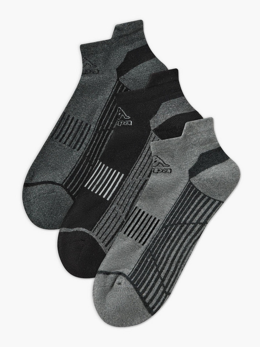 Men Half Terry Ankle Length Socks - Set of 3