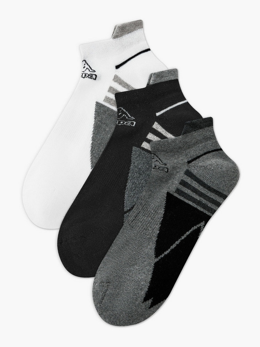 Men Half Terry Ankle Length Socks - Set of 3