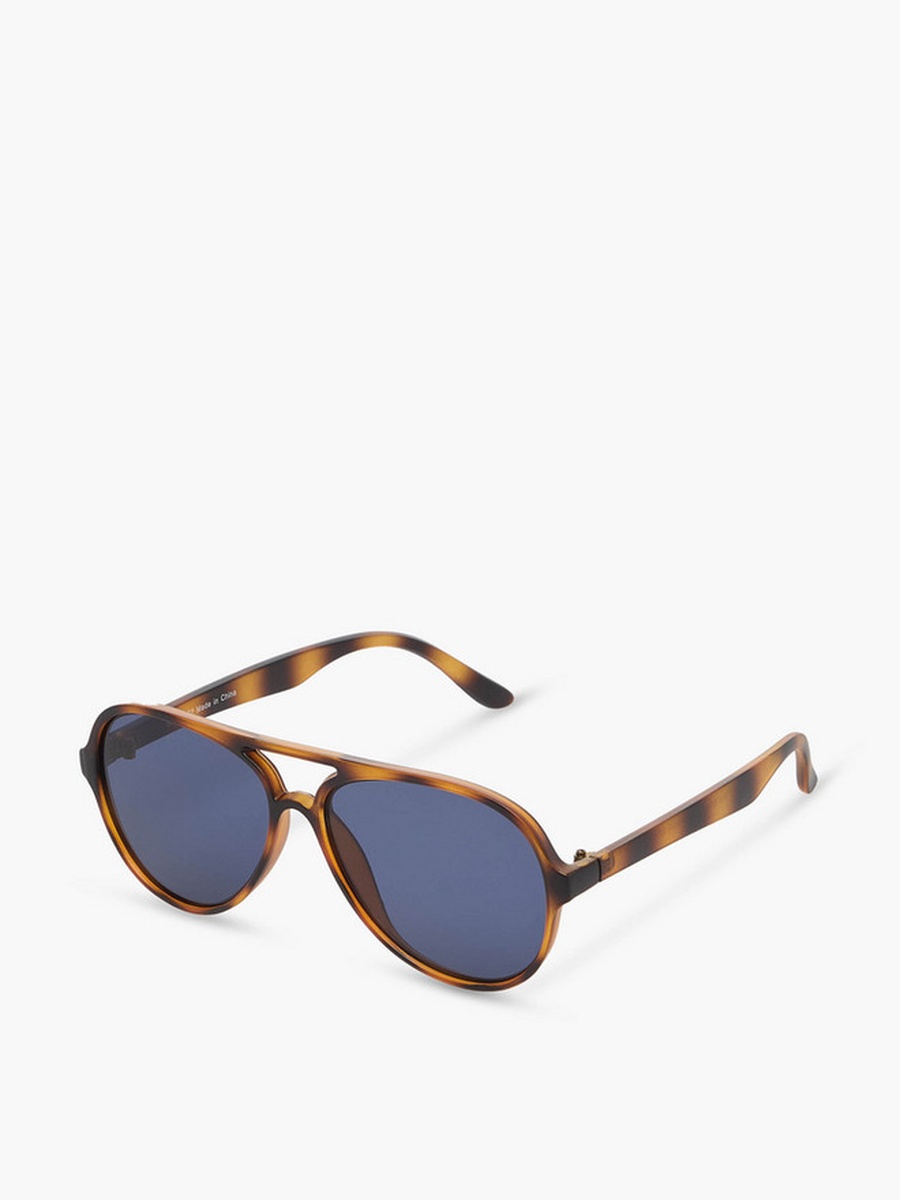 Men Aviator Blue Lens Sunglasses