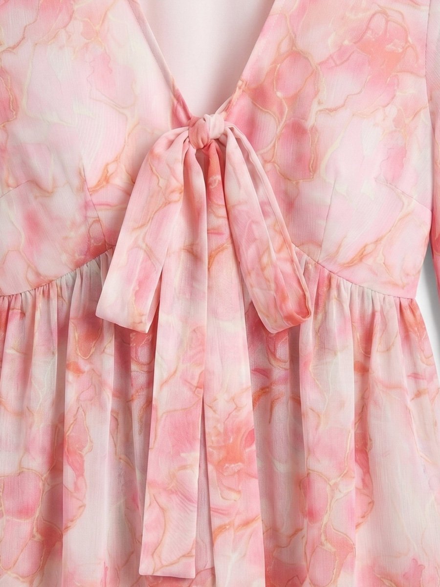 Multi-Color Floral Long Sleeve Blouse