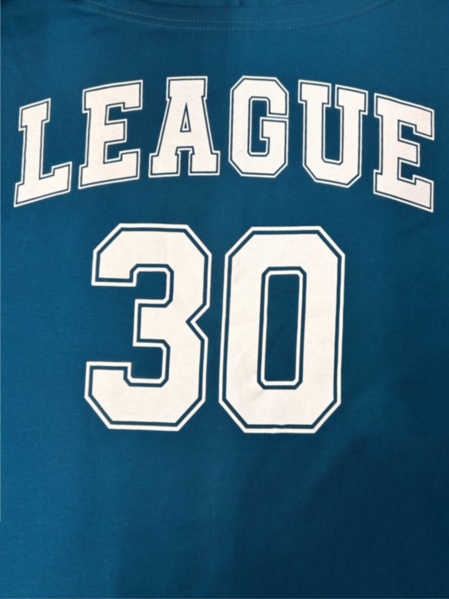 Teal Off-Shoulder Short Sleeve Graphic T-Shirt