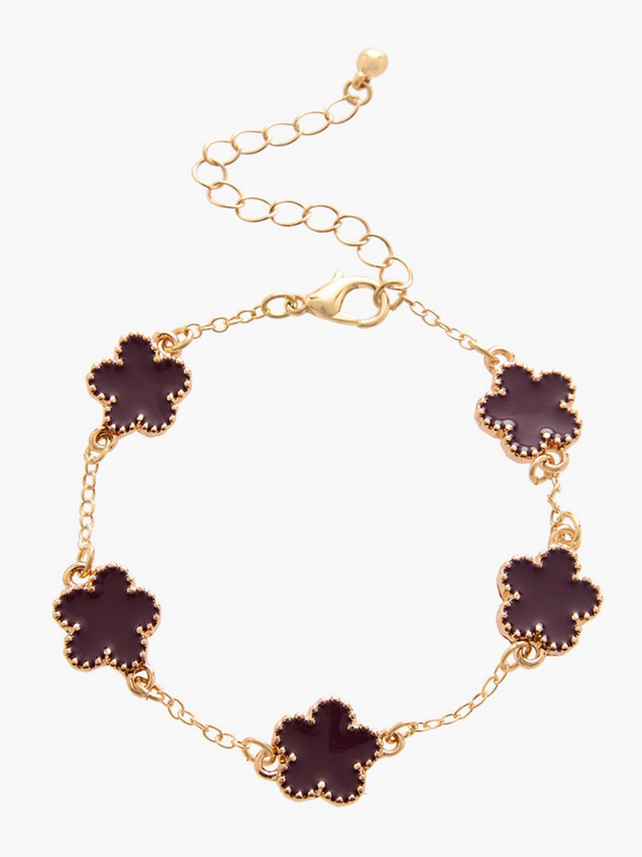 Pack of 4 Gold Tone Enamel Bracelet