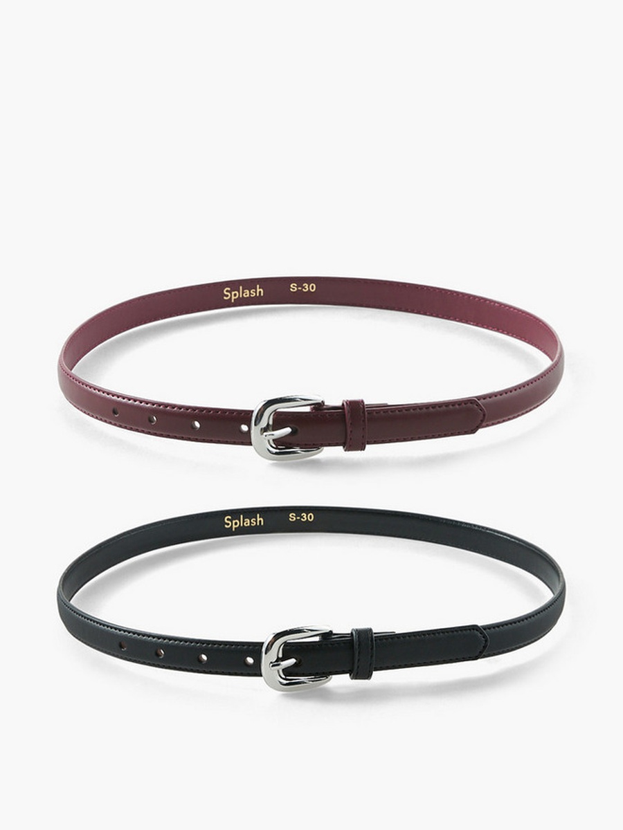 Set of 2 - Belt with Pin Buckle Closure