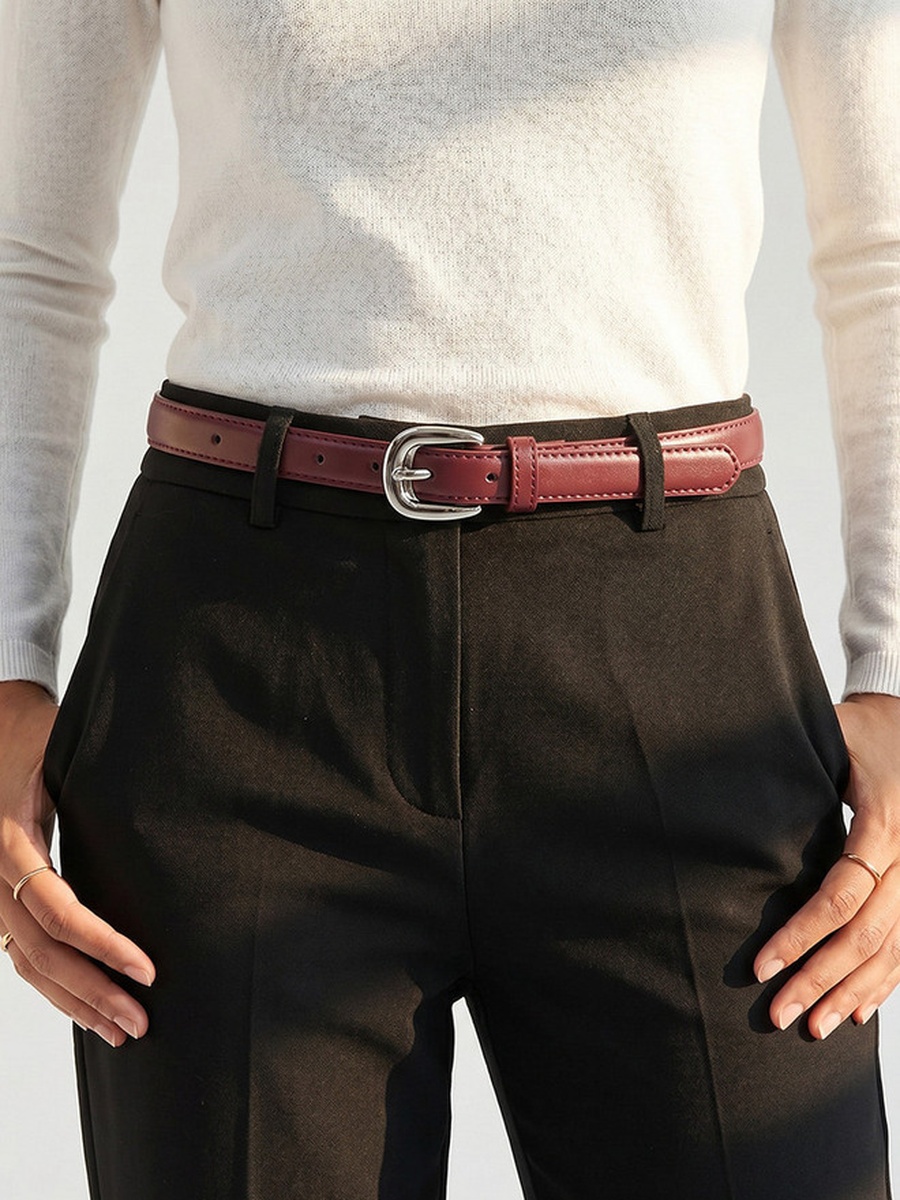 Set of 2 - Belt with Pin Buckle Closure