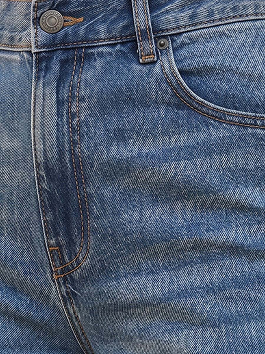 Straight Fit High Waist Jeans with Pockets