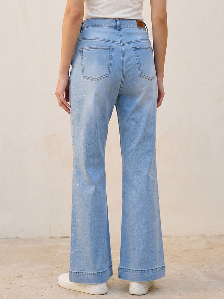 Flared Embellished Jeans