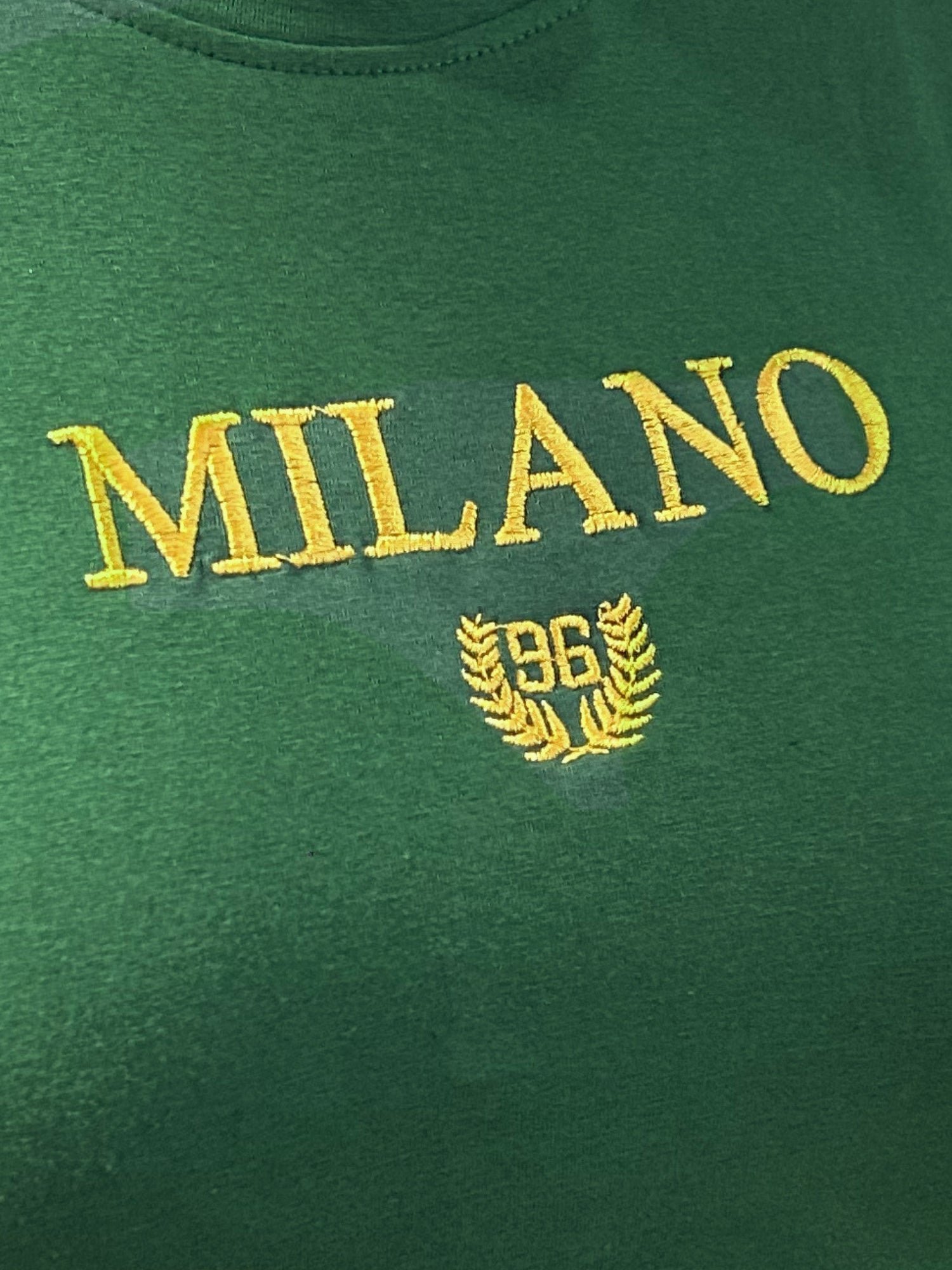 Milano Green Short Sleeve Crop T-Shirt
