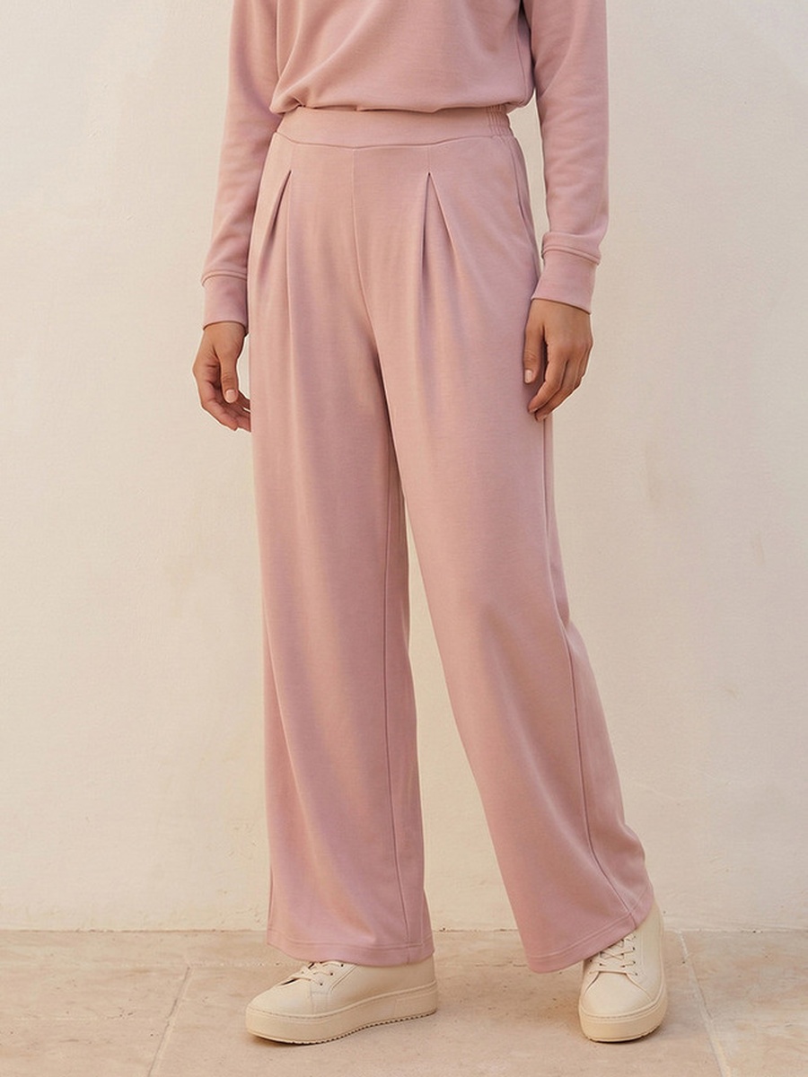 Flexi Waist Pleated Soft Touch Trousers