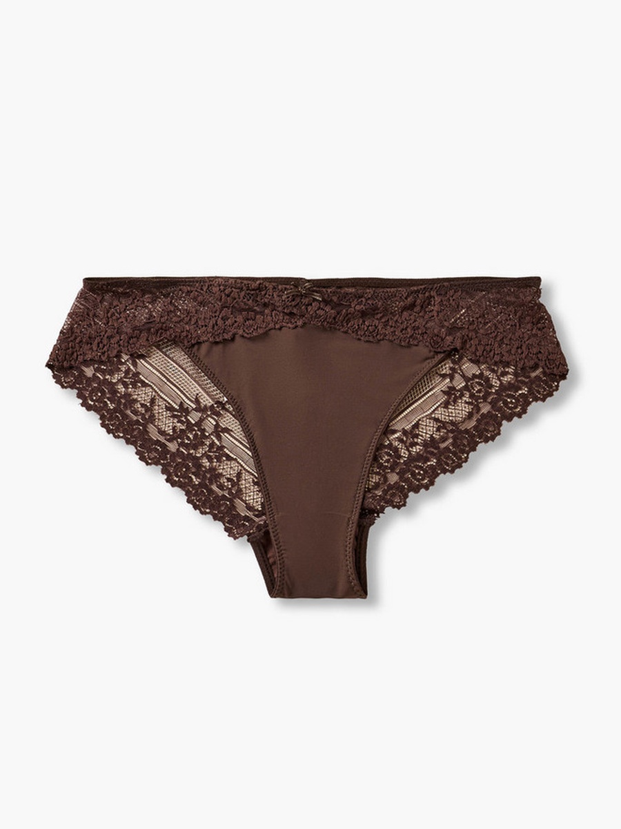 Bikini Briefs with Lace Trim