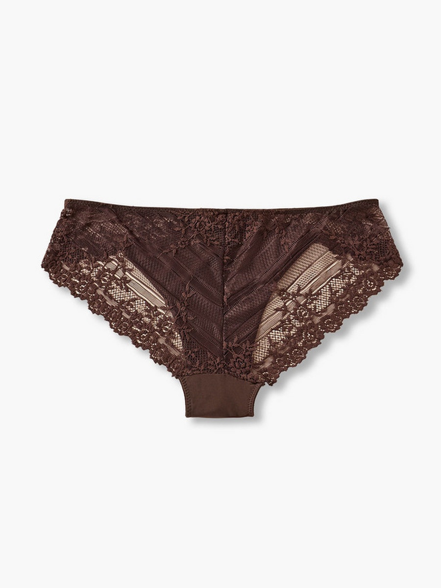 Bikini Briefs with Lace Trim