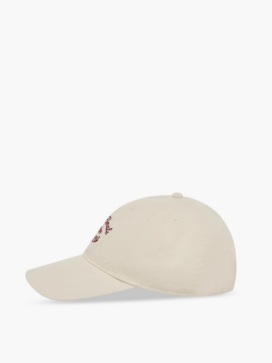 Embroidered Cap with Buckled Strap Closure