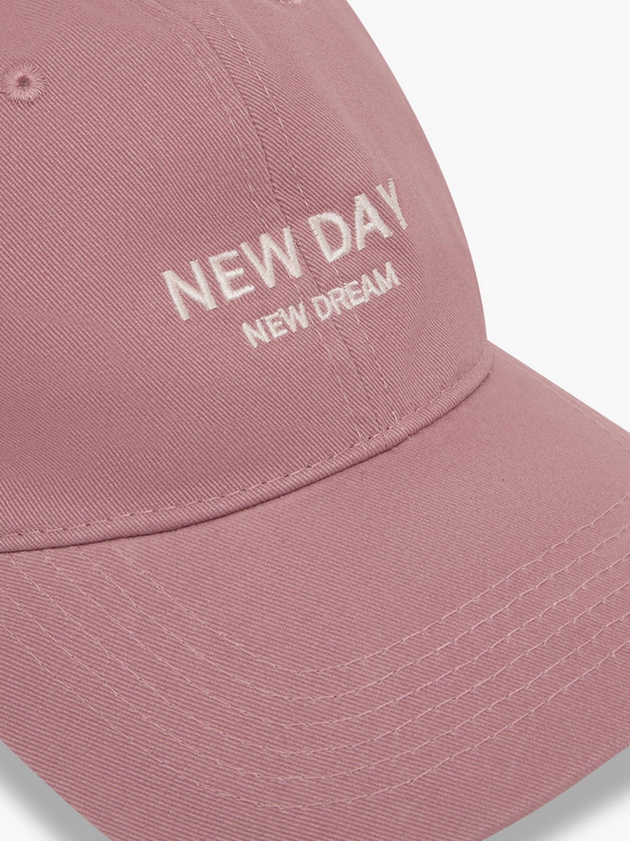 Slogan Embroidered Cap